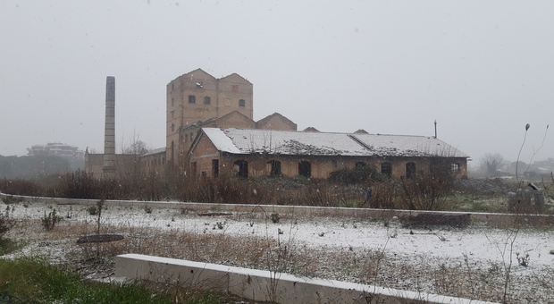 Foligno, la città si risveglia con la sorpresa della neve