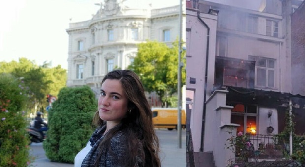 Anna Tuzzato e la sua casa distrutta dalle fiamme