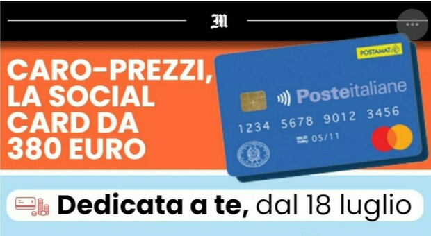 La nuova card una tantum "Dedicata a te" pensata dal governo Meloni per le famiglie meno abbienti che faticano a fare la spesa
