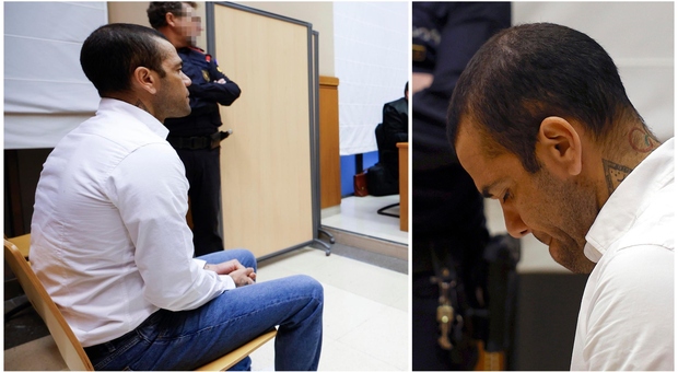 Dani Alves, al via il processo per stupro: le prime foto del calciatore dopo un anno di carcere. Rischia 9 anni