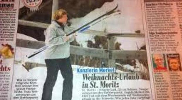 Svizzera, la cancelliera Merkel si frattura il bacino sciando