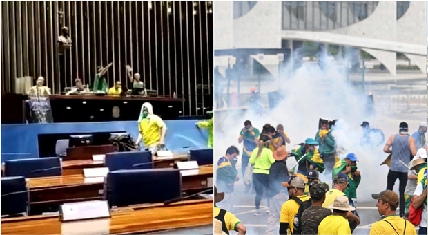 Brasile, tentato assalto al Parlamento dei sostenitori dell’ex presidente Bolsonaro: scontri con la polizia