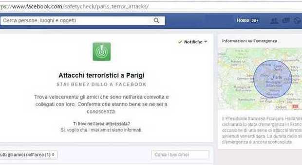 Parigi, Facebook attiva il Safety Check per far sapere agli amici di stare bene