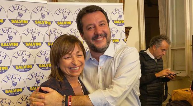 Umbria, Salvini cita Vasco Rossi: «Che splendida giornata...»