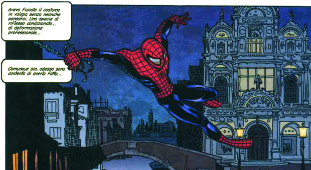 Anche il nostro Giorgio Cavazzano si dilettò con uno Spiderman ambientato a Venezia