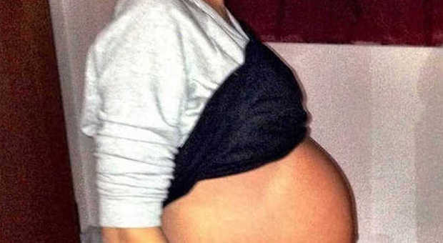 Michela Quattrociocche all'ottavo mese di gravidanza
