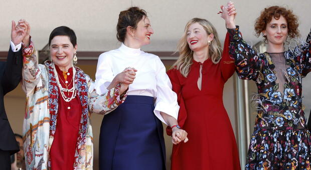 Isabella Rossellini, Alice Rohrwacher, Alba Rohrwacher e Carol Duarte a Cannes