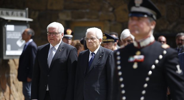 Fosse Ardeatine, per la prima volta insieme il presidente italiano e quello tedesco