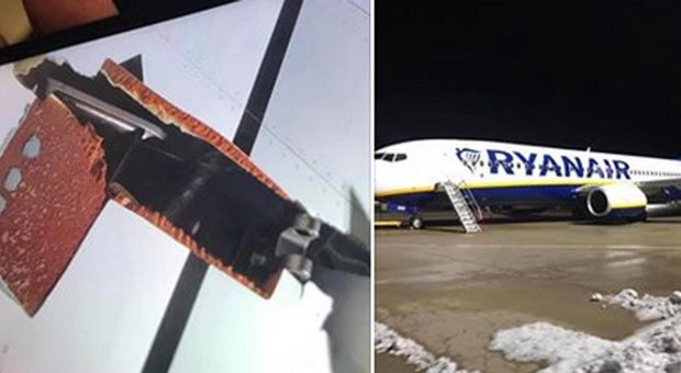 Ryanair, si squarcia l'ala del Boeing diretto a Bari. «Atterraggio da film a Francoforte»