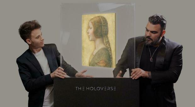 Leonardo Da Vinci, due italiani mettono all'asta l'ologramma NFT che può raggiungere una cifra record