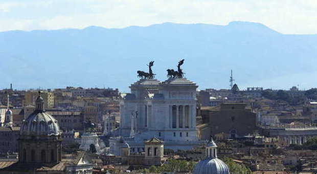 Panorama di Roma senza foschia (Foto Toiati)
