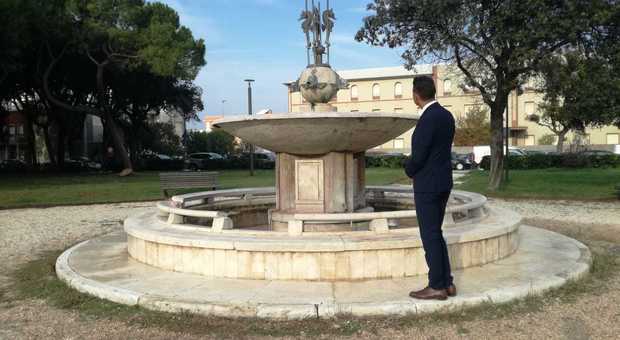 Senigallia, la fontana dei Cavallucci Marini