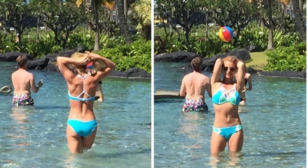 Britney Spears in bikini al mare (Instagram)