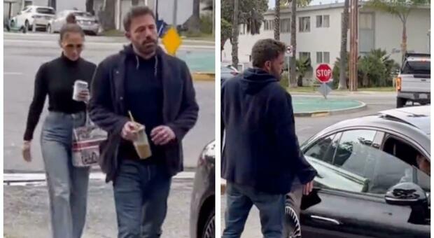 Jennifer Lopez e Ben Affleck, litigio per strada: il gesto diventato virale sui social. Video