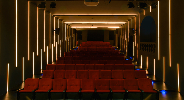 La sala vuota dell'OFF/OFF Theatre di Roma, diretto da Silvano Spada