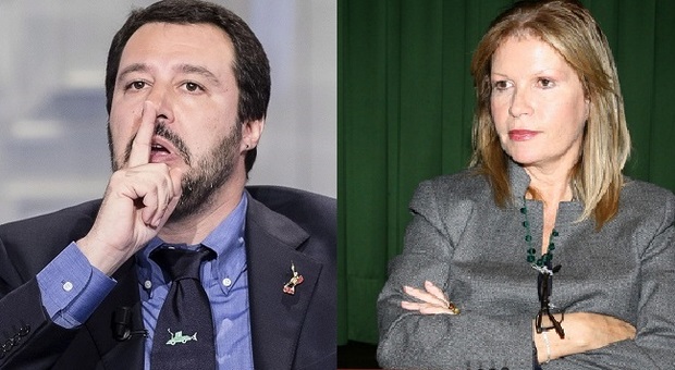 Matteo Salvini e il prefetto di Treviso Laura Lega