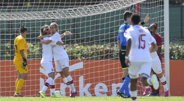 Serie A femminile, la Roma stecca la prima: il Milan vince 3-0