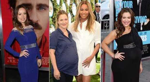 Star incinta: Olivia Wilde, Drew Barrymore e Ciara, Alyssa Milano
