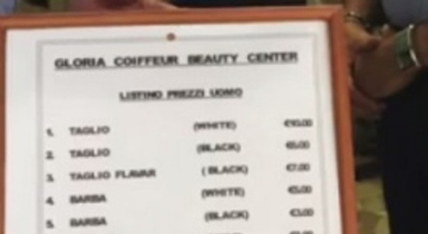 Lo 'strano' listino prezzi del parrucchiere etnico: "10 euro per i bianchi, 6 per i neri" -GUARDA