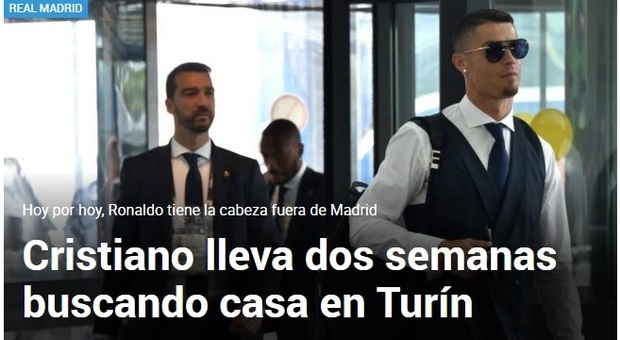 Marca: «Ronaldo sta cercando casa a Torino»