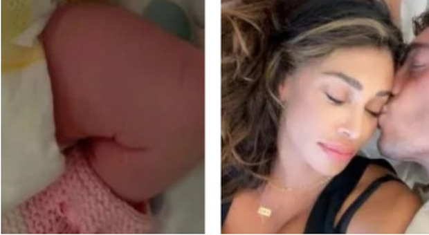 Belen Rodriguez ha partorito, nata la figlia Luna Mari: la prima foto su Instagram