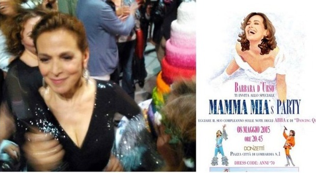 Barbara D'Urso, "Mamma Mia" party per il compleanno. Selvaggia: "La stessa sera morto il bassista degli Abba"