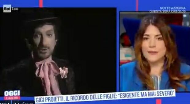 Gigi Proietti, le figlie a Oggi è un altro giorno: «Papà non ci ha mai detto "vi voglio bene"»