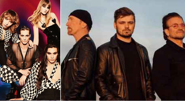 Shazam incorona Maneskin e Martin Garrix con Bono & The Edge: i record infranti in classifica