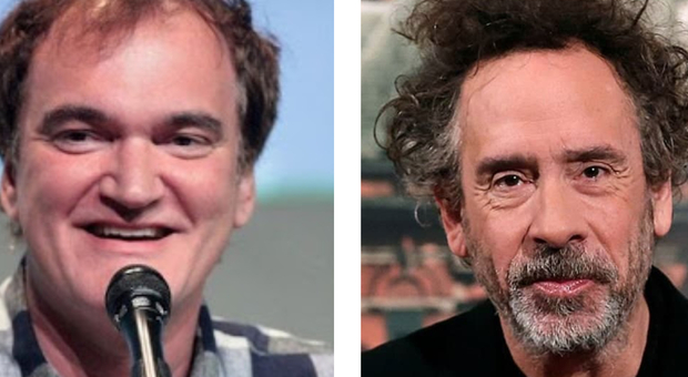 Da sinistra, Quentin Tarantino e Tim Burton