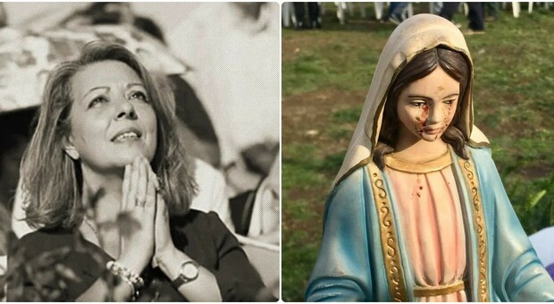 Madonna di Trevignano, la veggente Cardia denunciata: «Le lacrime sono sangue di maiale». Ma lei è intanto è fuggita