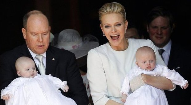 Monaco, battezzati i gemelli del principe Alberto e Charlène