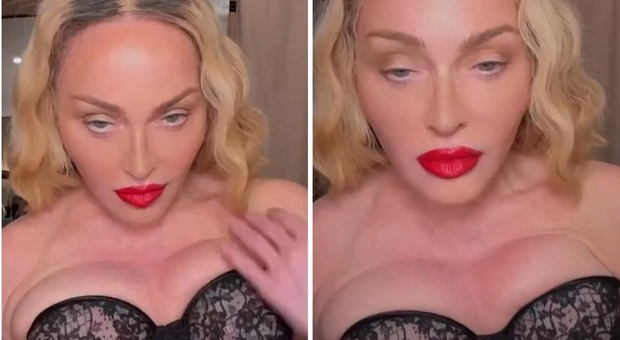 Madonna, la scollatura e quel dettaglio nel video non convincono i fan. Lei (64 anni): «Siete pronti a far festa?»