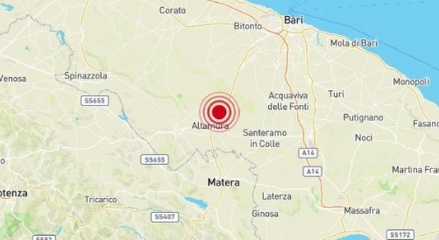 Terremoto di 3.5 nel Barese: paura e gente in strada a Matera, Lecce e Taranto