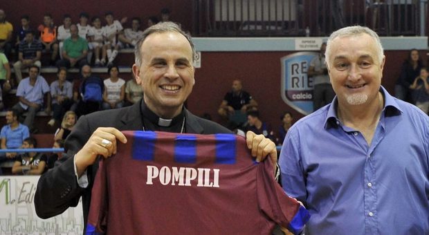 Il vescovo Pompili e il patron del Real Pietropaoli