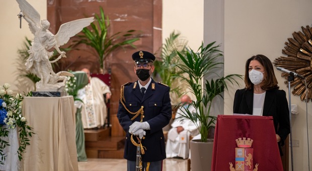 La celebrazione a Rieti per San Michele Arcangelo, patrono della polizia. Foto