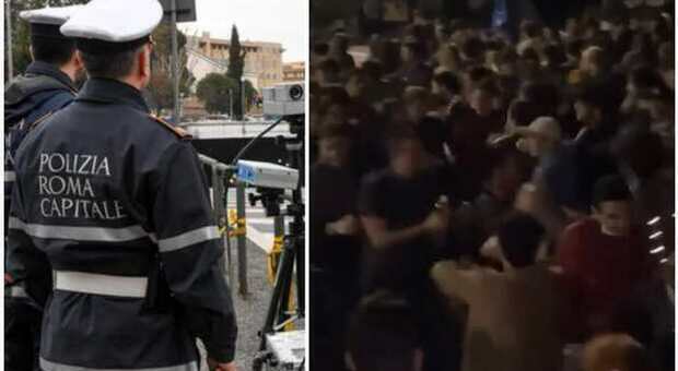 Roma, folla nelle piazze della movida e lancio di una bomba carta contro i vigili