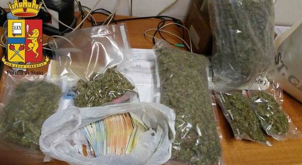 Urbino, droga per gli universitari: trovato con due kg di marijuana