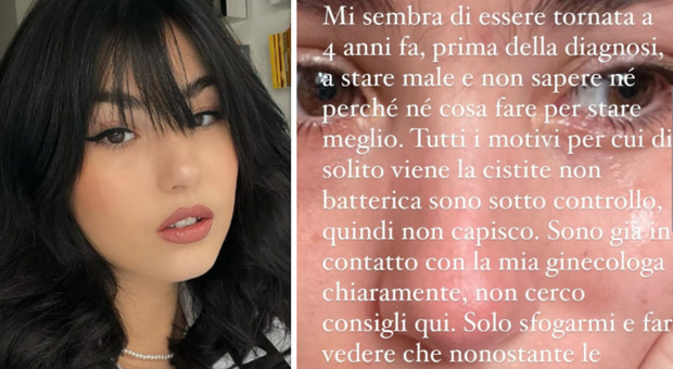 Giorgia Soleri, lo sfogo social: «Ho la cistite da tre settimane, ho paura»