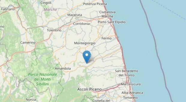Scossa di terremoto nel Fermano: la terra ha tremato (magnitudo 2.2) questa mattina alle 5.56
