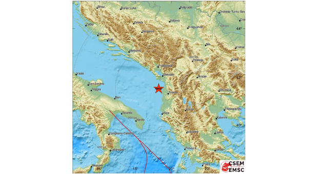 Terremoto in Albania la notte di Capodanno, scossa di magnitudo 4.2