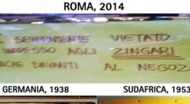 Rom, cartello choc al Tuscolano: «Vietato l'ingresso agli zingari»