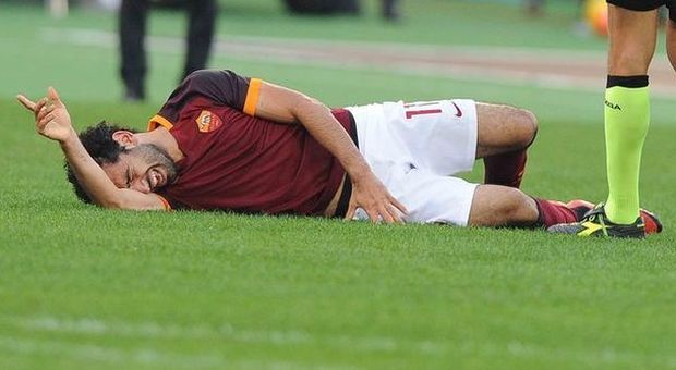 Roma, per Salah lesione di secondo grado: starà fuori dalle 4 alle 6 settimane