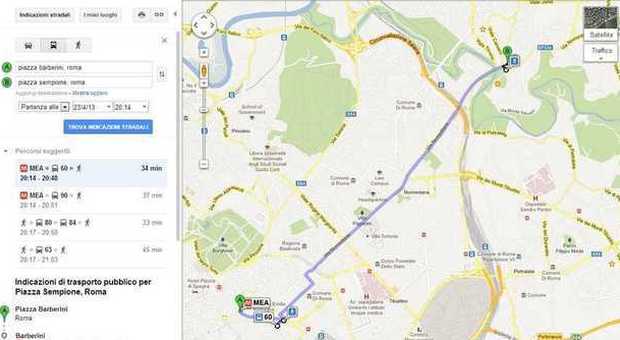 Roma, arriva Google Transit: linee, percorsi e orari dei mezzi pubblici sulle mappe di Big G