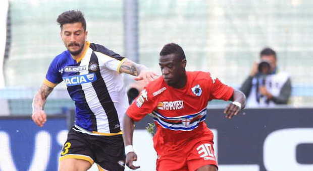 Udinese, 4 gol della Sampdoria rovinano la festa a Totò Di Natale