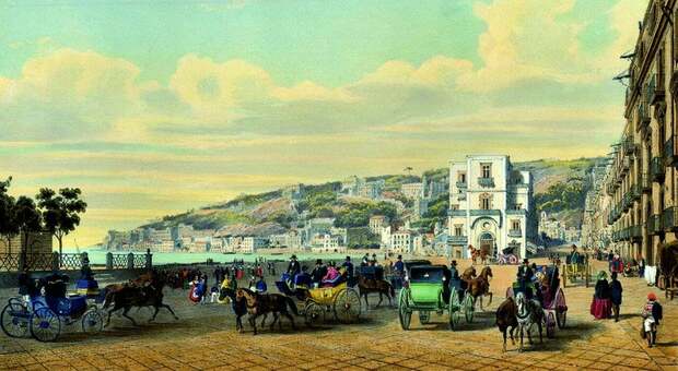 La Riviera di Chiaia nell'Ottocento