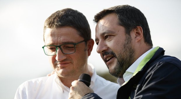 Matteo Salvini con Maurizio Fugatti