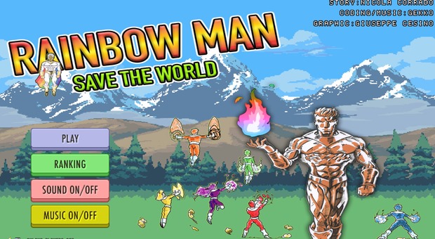 «Rainbow Man», il videogioco per combattere il Covid-19 made in Naples