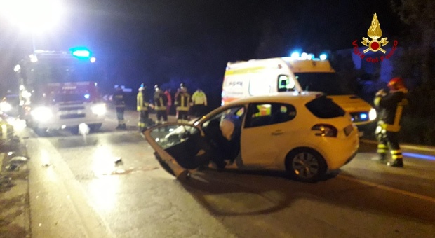 Schianto fra due automobili sulla Pontebbana: tre persone ferite