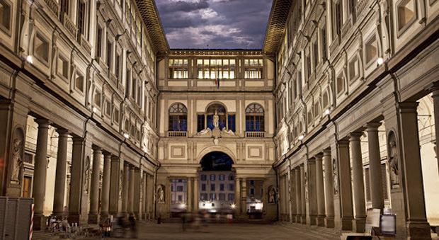 Il museo degli Uffizi a Firenze