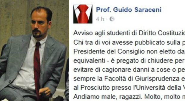 «Un altro presidente non eletto dal popolo», su Facebook l'esilarante risposta del prof universitario agli studenti "ignoranti"